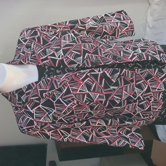 Dress Barn career jacket blazer red Medium  |  Petite - Picture 15 of 17